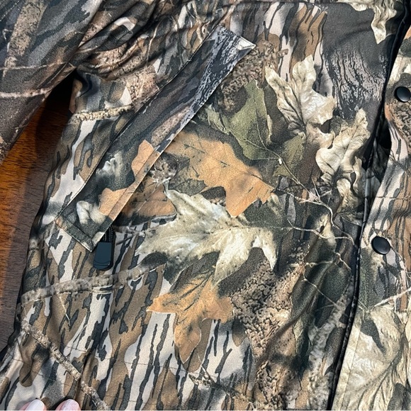 Wolf Mountain Hunting Gear Camo 2 layer coat size large tall 2 in 1 hooded - Picture 6 of 15